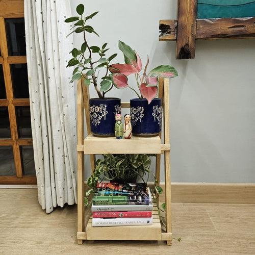 Multi-purpose Floor Standing Stands (Set of 3) Rubberwood