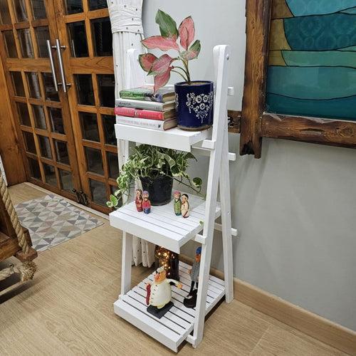 Multi-purpose Floor Standing Stands (Set of 3) White