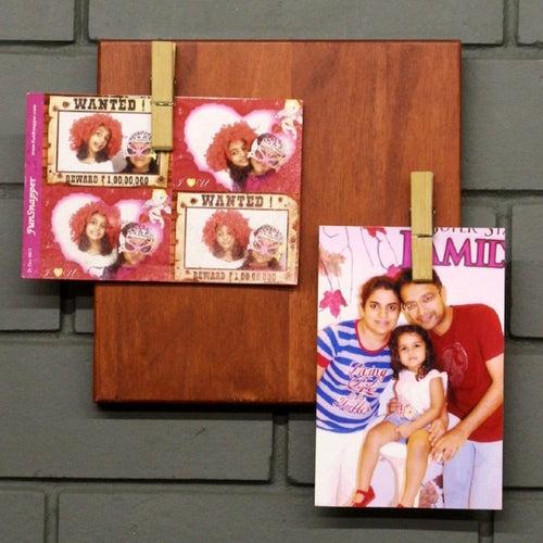 Photo Frame (Wooden Plank  Sqaure)