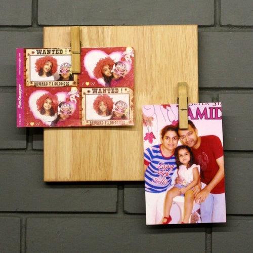 Photo Frame (Wooden Plank  Sqaure)