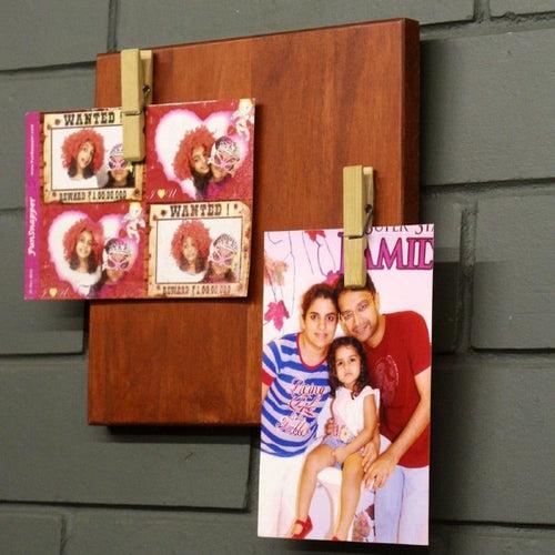 Photo Frame (Wooden Plank  Sqaure)