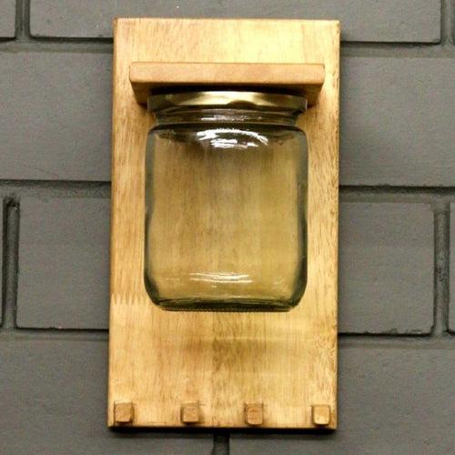 Wall Key Holder Jar Planter