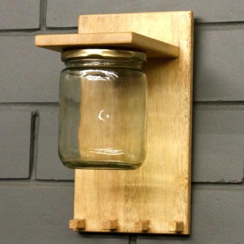 Wall Key Holder Jar Planter