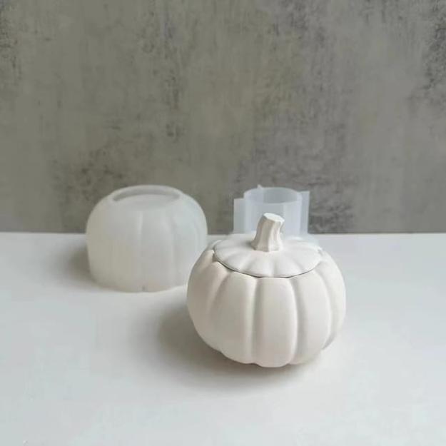 Pumpkin Trinket Bowl/Candle Jar Mould for Beyond MIX, Resin, Concrete