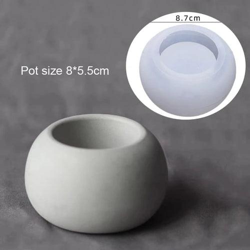 Plain Planter/Candle Jar Mould for Beyond MIX, Resin, Concrete