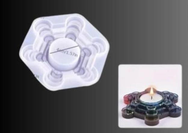 Layered Tea Light/ Candle Stand Silicone Mould for Beyond MIX & Resin