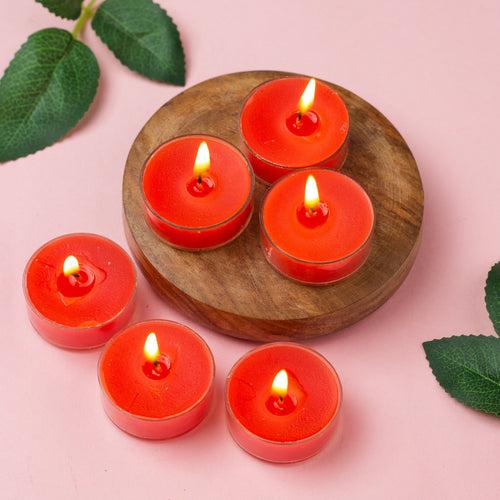 Bulk Buy AuraDecor Pack of 6 Acrylic Tealight Candles ( MOQ 136 Packets )