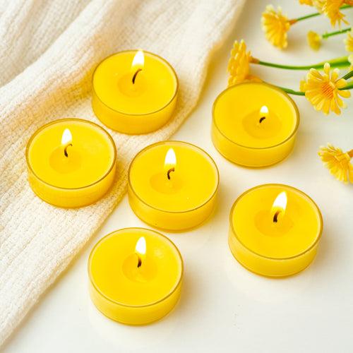 Bulk Buy AuraDecor Pack of 6 Acrylic Tealight Candles ( MOQ 136 Packets )