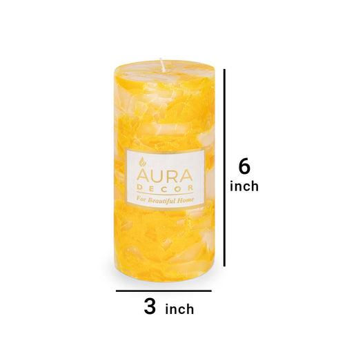 Bulk Buy Fragrance Pillar Candle in Chunk Finish 3*6 Inch Each ( 30 Pcs Master )
