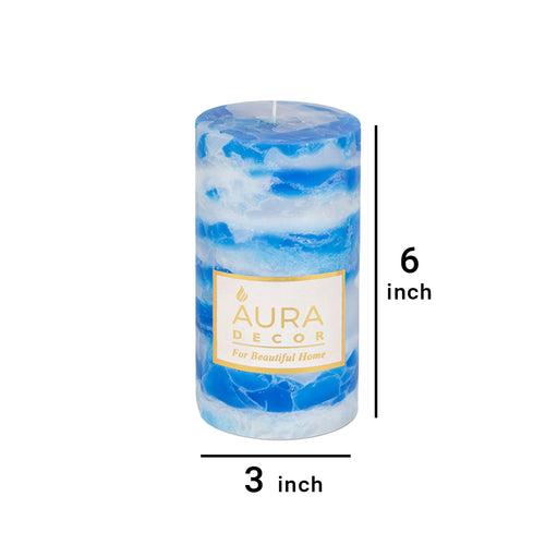 Fragrance Pillar Candle in Chunk Finish 3*6 Inch Each