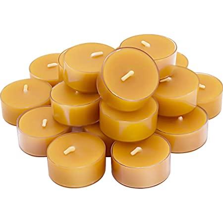 Pack of  Bees Wax Tealight ( 100% Pure , Organic Natural ) ( Pack of 6 Tealights )