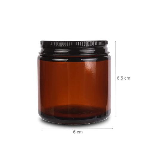 Empty Amber Jars 120ml for Candle Making or Cosmetic Use