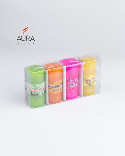 Bulk Buy Fragrance Mini Pillar Set of 4 ( 64 Packs )