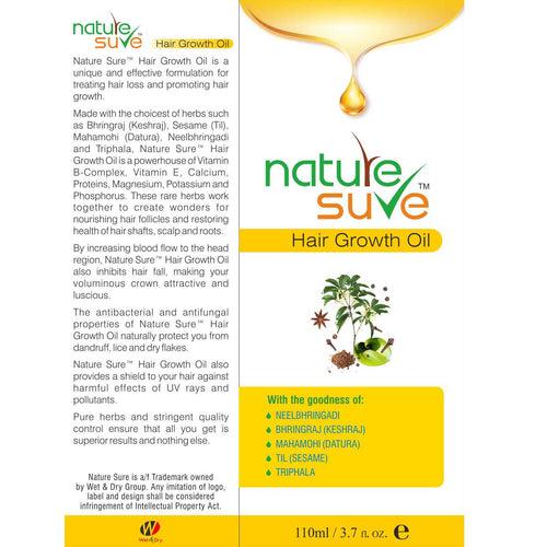 Nature Sure Hair Growth Oil for Hair Problems in Men and Women