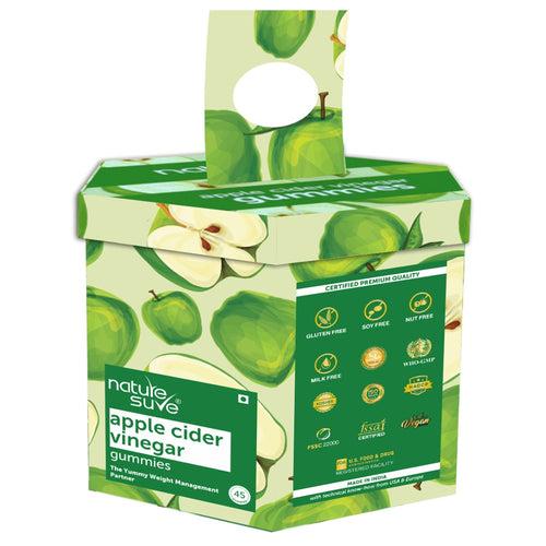 Nature Sure Apple Cider Vinegar Daily Gummies for Yummy Weight Management - 45 Pieces