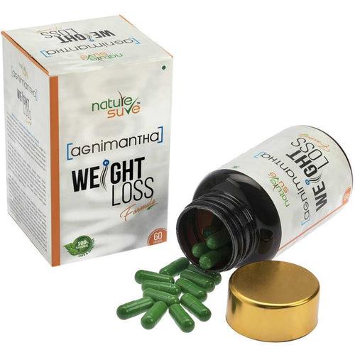 Nature Sure Agnimantha Weight Loss Formula For Men and Women (60 Capsules)