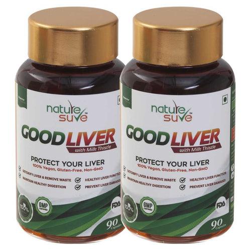 Nature Sure Good Liver Capsules With Milk Thistle for Fatty & Non-Fatty Liver Health