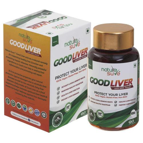 Nature Sure Good Liver Capsules With Milk Thistle for Fatty & Non-Fatty Liver Health