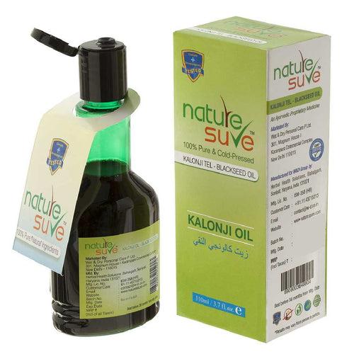 Nature Sure Cold-Pressed Kalonji Tail Black Seed Oil for Men and Women