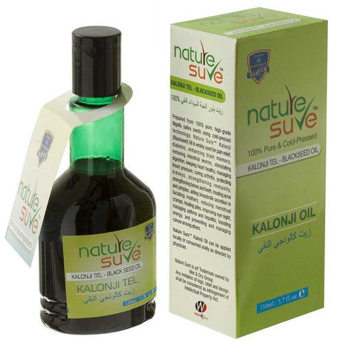 Nature Sure Cold-Pressed Kalonji Tail Black Seed Oil for Men and Women