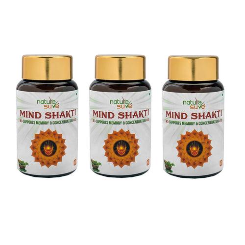 Nature Sure Mind Shakti Tablets for Memory and Concentration