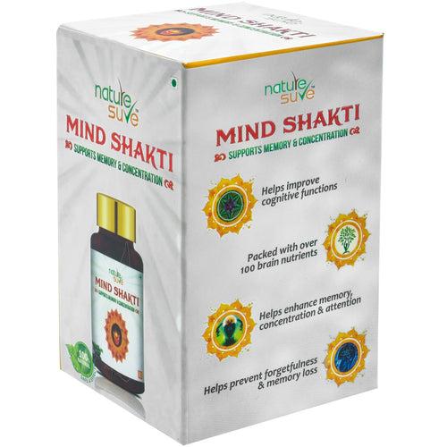 Nature Sure Mind Shakti Tablets for Memory and Concentration