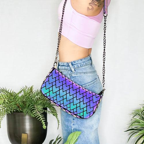 Lumos Holographic Baguette Bag