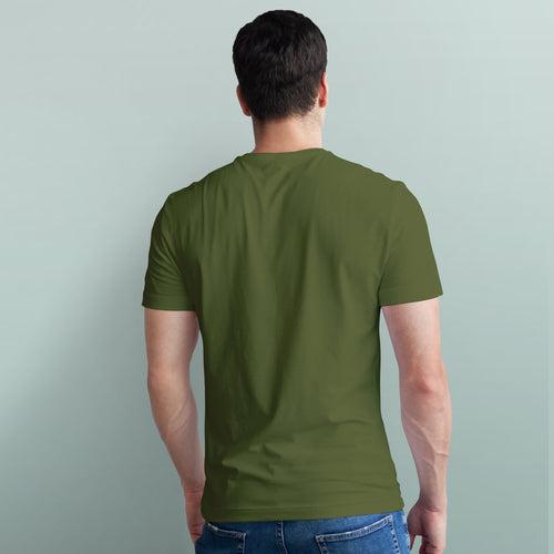 Men's Half Sleeve Tshirt - Pack of 3 (Olive Green-Black-Maroon)