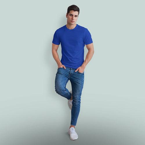 Royal Blue Half Sleeve Men's Tshirt