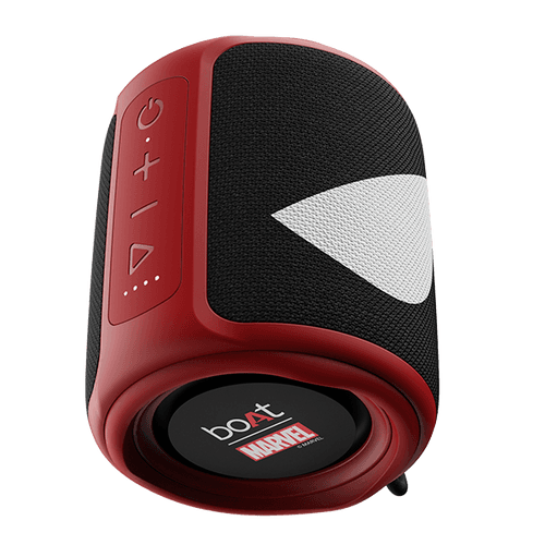boAt Stone 350 Deadpool Edition | Portable Speaker with 10W RMS Stereo Sound, 12 Hours Playback, TWS Technology, 2200mAh battery