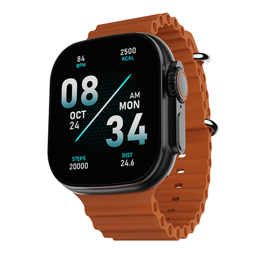 boAt Wave Glory | Smartwatch with 1.96"(4.97 cms) HD Display, BT Calling,  100+ Sports Modes, Premium Metal Body