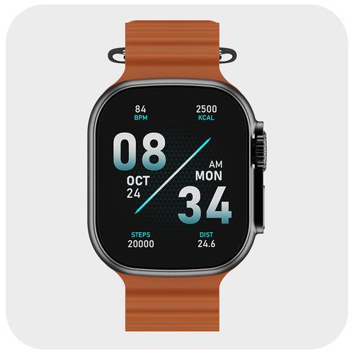 boAt Wave Glory | Smartwatch with 1.96"(4.97 cms) HD Display, BT Calling,  100+ Sports Modes, Premium Metal Body