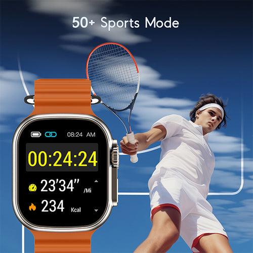 boAt Wave Elevate | Smartwatch with 1.96" (4.97cm) HD Display, BT Calling, 100+ Sports Modes, 15 Days Battery, Premium Metal Body