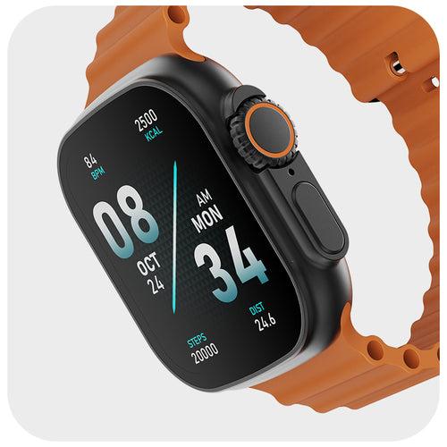 boAt Wave Glory | Smartwatch with 1.96"(4.97 cms) HD Display, BT Calling,  100+ Sports Modes, Premium Metal Body