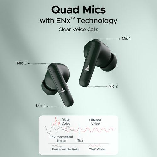 boAt Airdopes 161 ANC | Wireless Earbuds with Active Noise Cancellation up to 32dB, ENx™ Technology, ASAP™ Charge