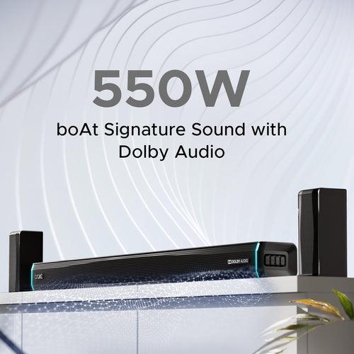 boAt Aavante Bar 5400D | 550W Bluetooth Soundbar, 5.1 Surround Sound System, Multi-connectivity , Multiple EQ Modes