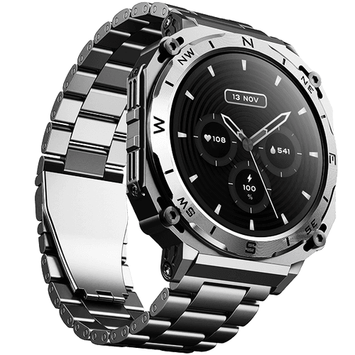 boAt Enigma X500 | Smartwatch with 1.43" (3.63 cm) AMOLED Round Display, BT Calling, 100+ Watch Faces, 100+ Sports Modes