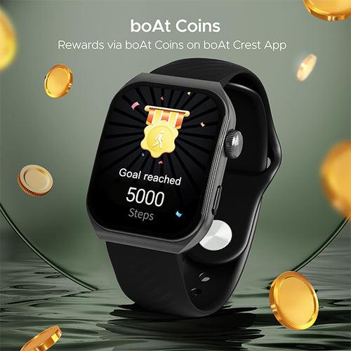 boAt Ultima Vogue | Smartwatch with 1.96" (4.97cm) AMOLED Display, BT Calling, 100+ Watch Faces, 100+ Active Modes