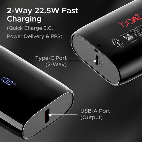 EnergyShroom PB300 Air  | 10000mAh Powerbank with 2-way 22.5W fast charging, LED battery display, 12 Layer Smart IC Protection