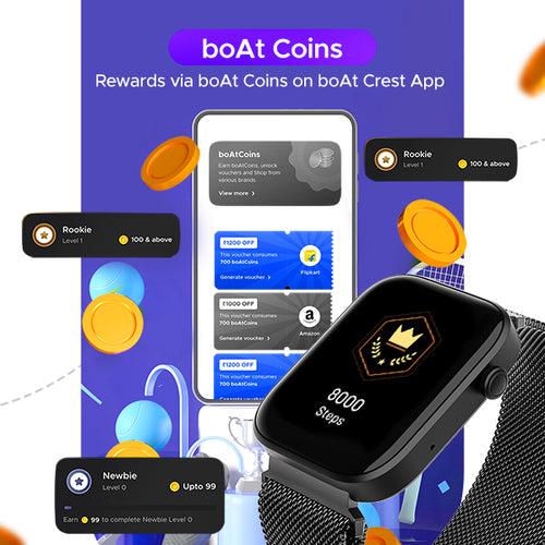 boAt Wave Call 2 | Smartwatch with Bluetooth Calling, 1.83" (4.64cm) HD Display, 700+ Active Modes, 1000+ Watch Faces, Crest OS+