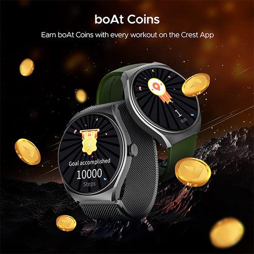 boAt Lunar Comet | HD Display 1.39" (3.53 cm) Smartwatch with Bluetooth Calling, Functional Crown, 100+ Sports Modes