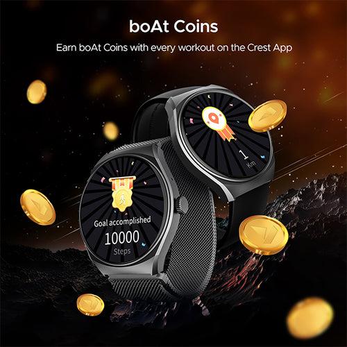 boAt Lunar Comet | HD Display 1.39" (3.53 cm) Smartwatch with Bluetooth Calling, Functional Crown, 100+ Sports Modes