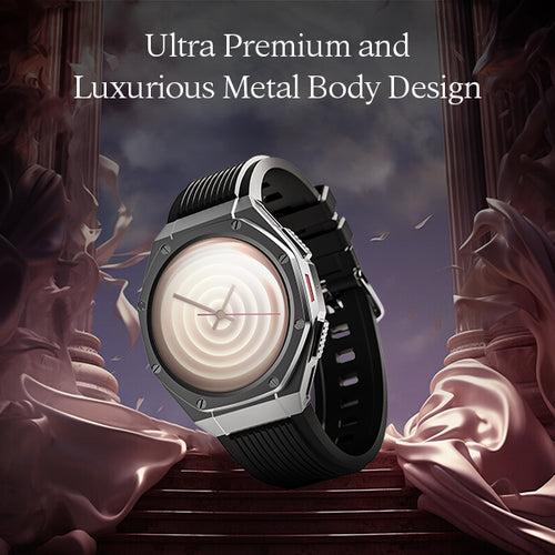 boAt Enigma X600 | Smartwatch with 1.43" (3.63 cm) Amoled Round Display, BT Calling, 100+ Watch Faces, 100+ Sports Modes