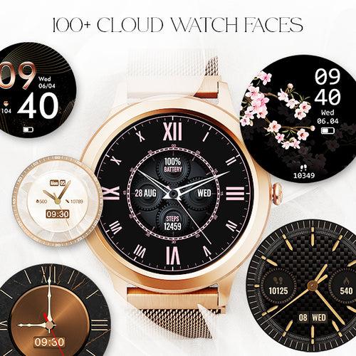 boAt Enigma R32 | Women Smartwatch with 1.32" (3.35cm) Round TFT Display, BT Calling, Luxurious Metal Body, 100+ Watch Faces