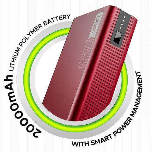 boAt Energyshroom PB400 | Powerbank with 20000mAh battery capacity with Smart IC protection