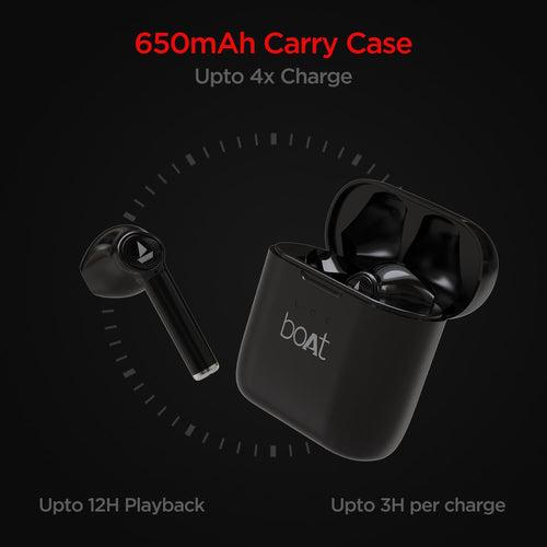 boAt Airdopes 138 TVS Edition | Wireless Earbuds with 13mm Drivers, Bluetooth V5.0+EDR, IWP Technology, 650mAh Pocket friendly Charging Case, 12 Hours nonstop music