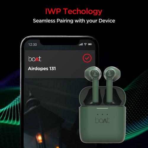 boAt Airdopes 138 TVS Edition | Wireless Earbuds with 13mm Drivers, Bluetooth V5.0+EDR, IWP Technology, 650mAh Pocket friendly Charging Case, 12 Hours nonstop music