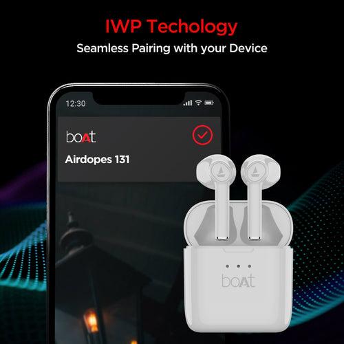 boAt Airdopes 138 TVS Edition | Wireless Earbuds with 13mm Drivers, Bluetooth V5.0+EDR, IWP Technology, 650mAh Pocket friendly Charging Case, 12 Hours nonstop music