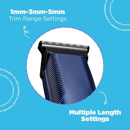 Misfit Groom 100 3 in 1 | Grooming Kit with 120 Minutes Runtime, Multiple Attachments, Multiple Range Settings