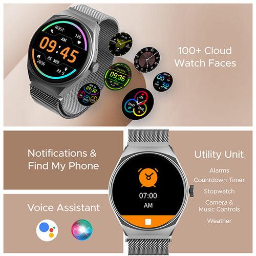 boAt Lunar Velocity | Premium Smartwatch with Bluetooth Calling, Functional Crown, 100+ Sports Modes, IP67 rating